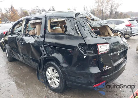 2016 Kia Sedona Lx из США, поврежденный, VIN KNDMB5C1XG6094473